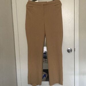 Donna Karan Tan Boot Cut Pants